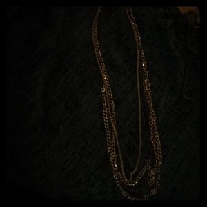 American Eagle chain layered necklace
